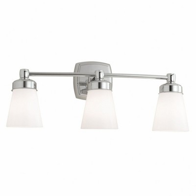 Norwell Lighting Soft Square 3 - Light Sconce in  Chrome