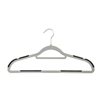 Honey-Can-Do 50pk Rubber Grip Hangers Gray and Black