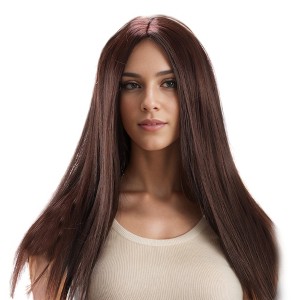 Unique Bargains Women's Straight Long Hair Wig High Temperature Fiber 1 Pc - 1 of 4