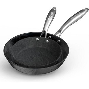 imarku Non Stick Frying Pans - 8 & 10 inch Frying Pan Set Nonstick Skillet, Professional Frying Pans Nonstick with Cool Stainless Steel Handle - 1 of 4