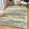 Washable Vintage Area Rug, Low-Pile Soft Faux Wool Carpet with Non-Slip TPR Backing, Stain-Resistant Large Rug for Living Room, Bedroom - 3 of 4