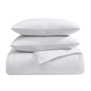 True Comfort by 1888 Mills Mill & Thread Waffle Comforter Set - 1 of 4