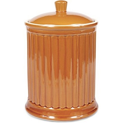 Omniware Simsbury XL Canister, 120oz Stoneware Kitchen Storage Cookie Jar with Lid, Large Airtight Container, Rustic Ceramic Canister