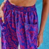 Women's Vibrant Floral Print Wide Leg Cover Up Pants - Cupshe - 2 of 4