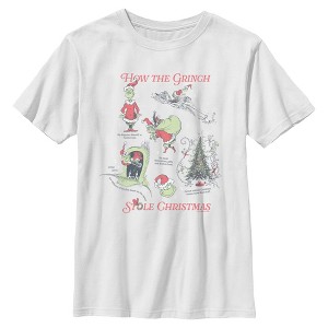 Boys The Grinch How Stole Christmas Steps T Shirt - 1 of 4
