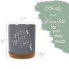 Elanze Designs Roll With It Grey X-Large Cork Bottom Kitchen Utensil Holder - 2 of 4