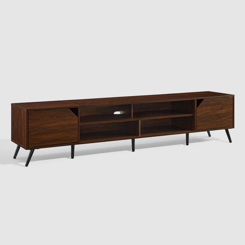 Mid-Century Modern Wide Storage TV Stand for TVs up to 90" - Saracina Home, 4 of 15