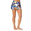 Women's Riviera Floral Drape Front Mid Rise Swim Skirt Bottom - 3 of 4