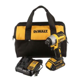 DeWalt 20V MAX 1/4 Inch Brushless Cordless Impact Driver Kit with Charger and Storage Bag Ideal for Assembling Cabinetry and Fastening Door Hinges