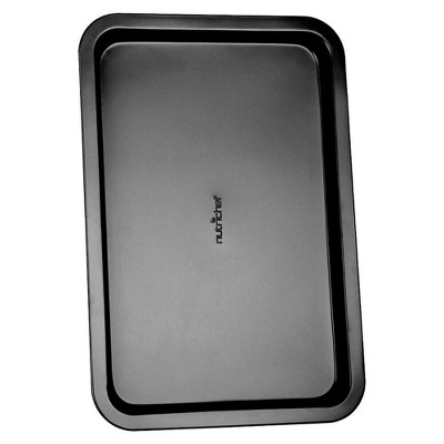 NutriChef 13-inch Golden Cookie Sheet Baking Tray, Non-Stick Coated Layer  Surface