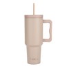 Cubitt Insulated Stainless Steel 40 oz Tumbler with Handle and Straw Lid, Cupholder friendly - 2 of 4