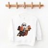 Patchwork Ghost Printed - Toddler Graphic Sweatshirt and Youth Graphic Sweatshirt - 2 of 3