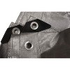 Moose Supply 10 Mil Heavy Duty Waterproof Poly Tarp Cover, Silver - 3 of 4
