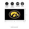 Full Color PVC Mat, 16" x 28", University of Iowa - 3 of 4