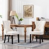 WestinTrends  Velvet Upholstered Tufted Dining Chairs (Set of 2) - 2 of 4