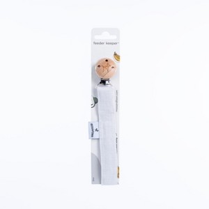Moss and Fawn Linen Pacifier Clip - 1 of 3