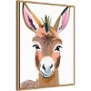 Amanti Art Esel Donkey by Ohkimiko  Framed Canvas Wall Art - 2 of 4