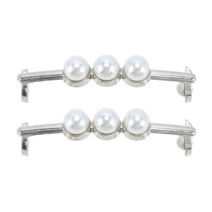 Unique Bargains Three Faux Pearl Candied Haws Shape Shoelace Charms 1 Pair - 1 of 4