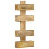 vidaXL Solid Mango Wood Magazine Wall Rack - Scandinavian Style, Durable Wood Construction, Unique Design, Ample Storage, Easy to Assemble - 2 of 4