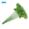 Unique Bargains DIY Craft Bouquet Artificial Plastic Rose Floral Wire Stem with Leaves Green - 3 of 4