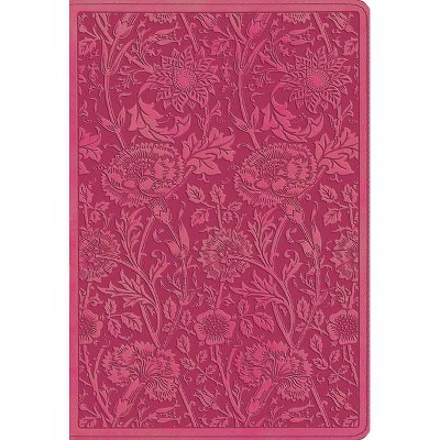 ESV Student Study Bible (Trutone, Berry, Floral Design) - (Leather Bound)