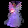 Northlight Color-changing Fiber Optic Angel with Rose Christmas Tree Topper - 12" - White - 3 of 4