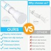 2 Pack White Tension Curtain Rod 28 to 48 Inch Adjustable Expandable Pressure Spring No Drilling Bedroom Doorway Closet Door - 3 of 4