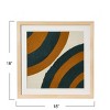 Storied Home 18" Square Abstract Embroidery in Wood Frame - 2 of 4