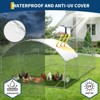 Jojoka Pet Cage Large Walk-in Metal Chicken Coop with Run, Double Door, Water-Resistant UV Cover, Outdoor Poultry Enclosure - 3 of 4