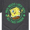 Boys' - SpongeBob Squarepants - Who Needs Luck With This Charm Short Sleeve Graphic T-Shirt - 2 of 4