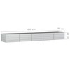 vidaXL Garden Raised Bed Silver Galvanized Steel - 157.5" x 31.5" x 17.7" - 4 of 4