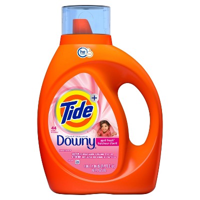 Tide Plus Downy High Efficiency Liquid Laundry Detergent - April Fresh ...