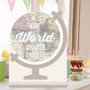 Big Dot of Happiness World Awaits - Travel Themed Congratulations Giant Greeting Card - Big Shaped Jumborific Card - 2 of 4