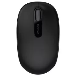 Microsoft Wireless Mobile Mouse 1850 Black - Wireless - Radio Frequency - 2.40 GHz - 1000 dpi - 3 Button(s)