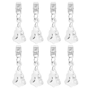 Unique Bargains Metal Outdoor Garden Decorative Tablecloth Weight Clips 8 Pcs - 1 of 4