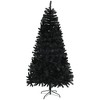 HOMCOM 9ft Unlit Artificial Black Christmas Tree, Holiday Décor with 2132 Branch Tips, Auto Open, Steel Base for Home Office, Black - 4 of 4
