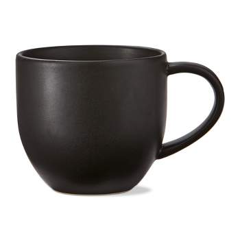 TAG Logan Collection Stoneware Coffee Tea Hot Coco Mug Black, 20 oz.