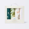 Flannel Baby Blanket Fauna - Green/White/Pink - 4pk - Cloud Island™ - 3 of 3