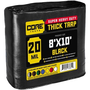 Core Tarps Heavy Duty 20 Mil Tarp Cover, UV Resistant, Rip Proof for Roof, Camping, Patio, Pool, Boat - 1 of 4