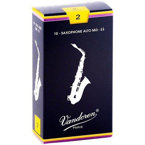 Vandoren Alto Saxophone JAVA RED Reeds Strength 2 1/2 - Qty 10 per pack