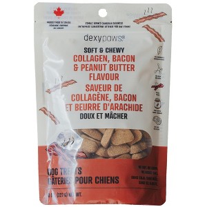 Dexypaws: Soft & Chewy - Collagen, Bacon & Peanut Butter - 8oz, Dog Treats - 1 of 4