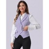 INSPIRE CHIC Women's Lapel Collar Dressy Versatile Racerback Waistcoat Suit Vest - 2 of 4