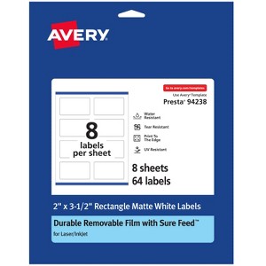 Avery Durable ID Labels with Sure Feed, 2" x 3.5" - 1 of 4