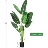 4 Ft/5FT/6FT Bird of Paradise Artificial Plant, Artificial Bird of Paradise Plant,1pack or 2pack - 2 of 4