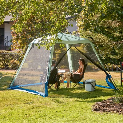 Green 10x10 Instant Screen Canopy Tent with Carry Bag