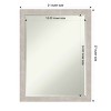 Amanti Art Marred Silver Petite Bevel Wood Bathroom Wall Mirror 26.5 x 20.5 in. - 4 of 4