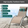 SKRAN Outdoor Patio Recliner Chairs Lounge with Adjustable Backrest and Removable Pillow for Indoor,Outdoor - 4 of 4