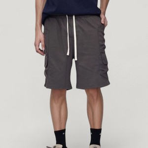 Anna-Kaci Active Men's Drawstring Waist Relaxed Fit Everyday Casual Shorts with Side Pockets - 1 of 4