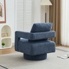 NicBex Square Swivel Accent Chair Modern Arm Chair Lounge Chair with Removable Back Cushion for Living Room, Bedroom - 4 of 4