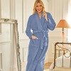 ADR Women's Long Robe, Fleece Plush Robe Woman, Cozy Regular & Plus Size Women's Bath Robe - 2 of 4